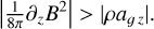 $\left| {{1 \over {8\pi }}{\partial _z}{B^2}} \right| > |\rho {a_{gz}}|.$