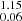 $ _{0.06}^{1.15} $