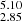 $ _{2.85}^{5.10} $