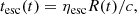 $$ \begin{aligned} {t_{\rm esc}}(t) = {\eta _{\rm esc}} R(t)/c, \end{aligned} $$