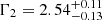 $ \Gamma_2=2.54_{-0.13}^{+0.11} $