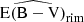 $ \widehat{\mathrm{E(B-V)}}_{\mathrm{rim}} $