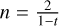 Mathematical equation: ${\left. {{C_V}} \right|_{n = 2}} = t$