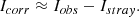 $$ \begin{aligned} I_{corr} \approx I_{obs}-I_{stray}. \end{aligned} $$