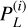 Mathematical equation: $P_L^{\left( i \right)}.$