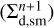 Mathematical equation: $\left( {\Sigma _{{\rm{d,sm}}}^{n + 1}} \right)$