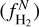 Mathematical equation: $\left( {f_{{{\rm{H}}_2}}^N} \right)$