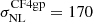 Mathematical equation: $ \sigma_{\mathrm{NL}}^{\mathrm{CF4gp}} =170 $
