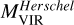 $M_{{\rm{VIR}}}^{Herschel}$