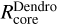 $R_{{\rm{core}}}^{{\rm{Dendro}}}$
