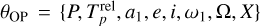${\theta _{{\rm{OP}}}} = \left\{ {P,T_p^{{\rm{rel}}},{a_1},e,i,{\omega _1},\Omega ,X} \right\}$