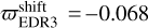 $\varpi _{{\rm{EDR3}}}^{{\rm{shift}}} = - 0.068$