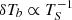$ \delta T_b \propto T_S^{-1} $