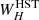 $ W_{H}^{\mathrm{HST}} $