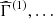 $ \widehat{\Gamma}^{(1)},\dots $