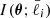 $ I({\boldsymbol{\theta}};\bar{\ell}_i) $