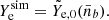 $ Y_{\mathrm{e}}^{\mathrm{sim}} = \tilde{Y}_{\mathrm{e},0}(\bar{n}_b). $