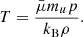 $$ \begin{aligned}&T = \frac{\bar{\mu } m_u p}{k_\mathrm{B} \rho }. \end{aligned} $$
