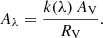$$ \begin{aligned} A_{\lambda } = \frac{k(\lambda )\,A_{\rm V}}{R_{\rm V}}. \end{aligned} $$