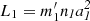 $ L_1 = m_1^\prime \it{n}_1a_1^2 $