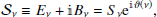 $$ \begin{aligned} \mathcal{S} _\nu \equiv E_\nu + \mathbb{i} B_\nu = S_\nu \mathrm{e}^{\mathbb{i} \vartheta (\nu )}, \end{aligned} $$