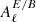 $ A_\ell^{E/B} $
