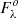 $ F^o_\lambda $