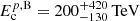 $ E_{\mathrm{c}}^{p,\mathrm{B}}=200_{-130}^{+420}\,{\mathrm{TeV}} $