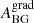 $ A^{\mathrm{grad}}_{\mathrm{BG}} $