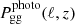 $ P^{\mathrm{photo}}_{\mathrm{gg}}(\ell,z) $