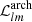 $ {\mathcal{L}}_{lm}^{\mathrm{arch}} $