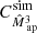$ C_{{{\hat{M}_{\text{ ap}}}^3}}^{\mathrm{sim}} $