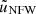 $ \tilde{u}_{\mathrm{NFW}} $
