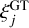 $\xi _j^{{\rm{GT}}}$