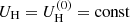 $ U_{\mathrm{H}} = U_{\mathrm{H}}^{(0)}=\mathrm{{const}} $