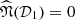 $ \widehat{\mathfrak{N}}(\mathcal{D}_1)=0 $