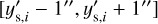 Mathematical equation: $\left[ {y_{{\rm{s}},i}^{^\prime } - 1'',y_{{\rm{s}},i}^{^\prime } + 1''} \right]$