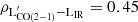 Mathematical equation: $ \rm \rho_{L^{\prime}_{CO(2-1)}-L_{\mathrm{IR}}}=0.45 $