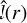 Mathematical equation: $\hat l\left( r \right)$