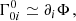 $$ \begin{aligned} \Gamma _{0i}^0&\simeq \partial _i\Phi \,, \end{aligned} $$
