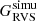 $ G^{\mathrm{simu}}_{\mathrm{RVS}} $