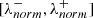 $ {[\lambda_{norm}^{-}, \lambda_{norm}^{+}]} $