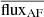 $ \overline{\mathrm{flux}_{\mathrm{AF}}} $