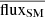 $ \overline{\mathrm{flux}_{\mathrm{SM}}} $