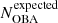 $ N^\mathrm{expected}_\mathrm{OBA} $