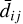 ${\bar d_{ij}}$