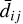 ${\bar d_{ij}}$