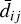 ${\bar d_{ij}}$