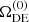 $ {\Omega _{\mathrm{DE}}^{(0)}} $