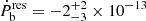 $ \dot{P}_{\mathrm{b}}^{\mathrm{res}} = -2^{+2}_{-3} \times 10^{-13} $